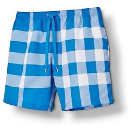 Burberry Vivid Blue IP Check Swim Shorts