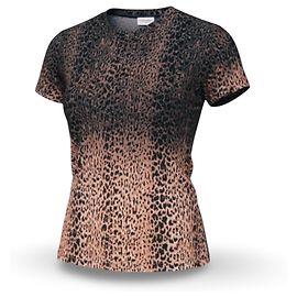 Saint Laurent Gradient Leopard Print T-Shirt