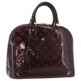 LOUIS VUITTON Borsa Monogram Vernis Alma GM Amarante M93595 LV Auth 191281