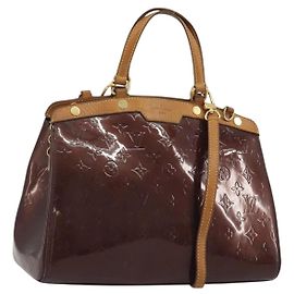 LOUIS VUITTON Monogram Vernis Blair MM Bag 2way Rouge Favist M91690 Auth 190705