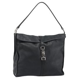 Borsa a Spalla GUCCI Jackie in Pelle Nera Argento 001.3355 Autentica 192805