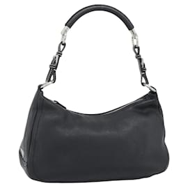 Borsa PRADA in pelle nera argento Auth 191866V - Prada