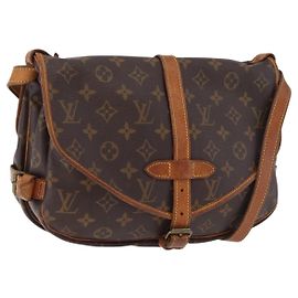 LOUIS VUITTON Borsa a Spalla Monogram Saumur 30 M42256 LV Auth fm5380