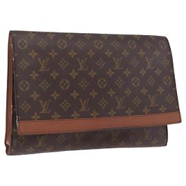 LOUIS VUITTON Monogram Porte envelope Clutch Bag M51801 LV Auth 191996