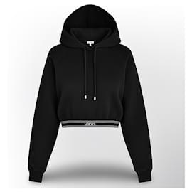Loewe Baumwoll-Hoodie mit Logo - Schwarz