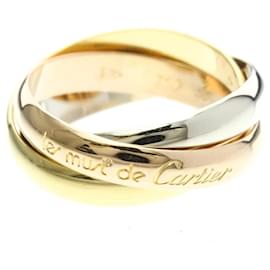 Anello Cartier Trinity in oro rosa bianco e giallo