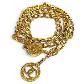 Chanel Vintage Coco Mark Kettengürtel
