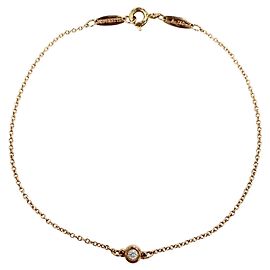 Bracciale con charm Tiffany & Co. in oro rosa con diamante