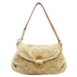 LOUIS VUITTON M95217 Borsa Mini Pleaty in denim Monogram Lichen