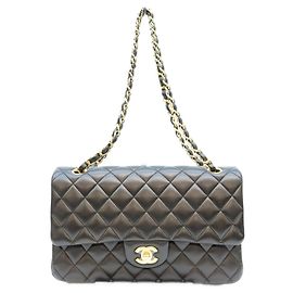 Chanel A01112 Schultertasche aus Matelassé-Lammleder