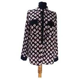 Autre Marque Rachel Rachel Roy Camisa de botão com estampa floral preta