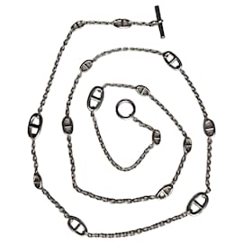 Hermès Collier Farandole en argent sterling 120 cm