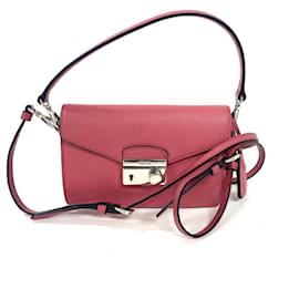 Borsa a tracolla Prada Saffiano rosa