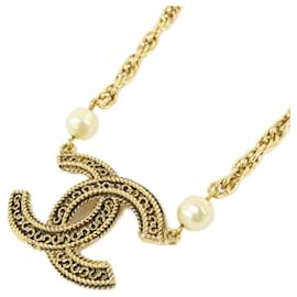 Collana Chanel Oro e Bianco