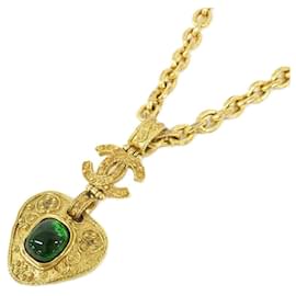 Collana Chanel Oro e Verde