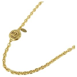 Collana Chanel dorata con pendente