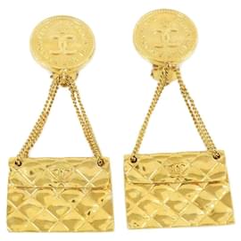 Orecchini a clip dorati Chanel 01132