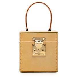 Borsa Vanity Louis Vuitton Bleecker Monogram Vernis Beige