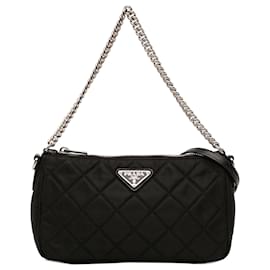 Borsa Prada Black Impuntu Tessuto