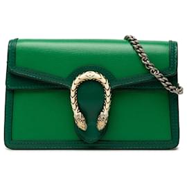 Gucci Green Mini Bicolor Leather Dionysus Crossbody