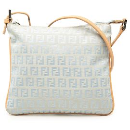 Fendi Beige Zucchino Canvas Crossbody