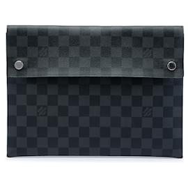 Louis Vuitton Black Damier Graphite Alpha Triple Pochette