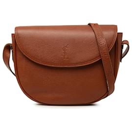 Saint Laurent Crossbody aus braunem Leder