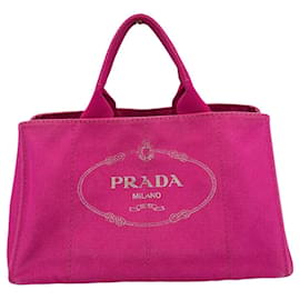 Borsa tote in tela Prada Canapa