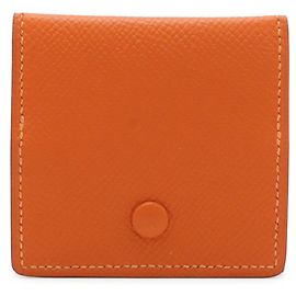 Monedero de piel Epsom Hermès Naranja