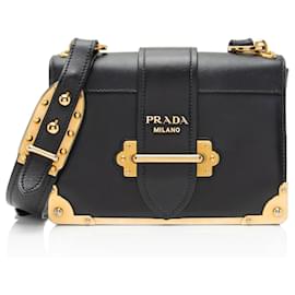 Borsa a tracolla Prada in pelle di vitello Cahier