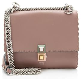 Borsa a tracolla Fendi Kan I Mini in pelle di vitello
