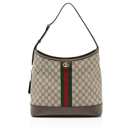 Borsa a tracolla aperta Gucci GG Supreme Ophidia