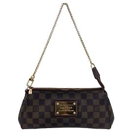 Borsa a tracolla in tessuto Louis Vuitton Eva