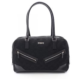 Gucci Handtasche aus GG Canvas und Leder
