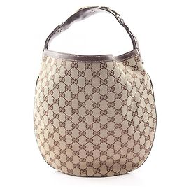 Gucci GG Canvas Horsebit Handtasche