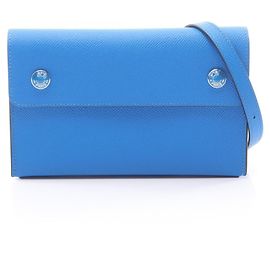 Hermès Hermes Blue Epsom Leather Snap To Go Schultertasche