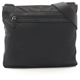 Borsa a tracolla in pelle Saffiano nera Prada