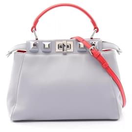 Fendi Mini Peekaboo Studded 2-Way Handbag