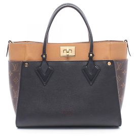 Louis Vuitton On My Side MM Monogram Noir Handtasche