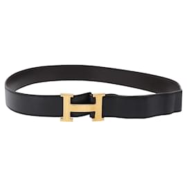 Cinturón reversible Hermes Constance de piel Medium - Hermès