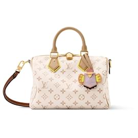 Louis Vuitton Speedy Bandouliere 25 Monogram White