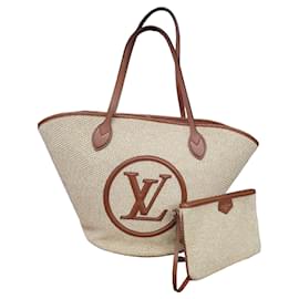 Borsa a tracolla Louis Vuitton Saint Jacques in pelle e rafia