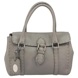 Borsa Fendi Selleria Linda in pelle martellata Mini
