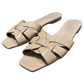 Saint Laurent Sandali Tribute Nu Pieds in vernice