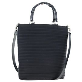Borsa a mano GUCCI Bamboo Canvas 2way Nero Argento 002 1998 0353 Auth ep15105