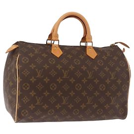 LOUIS VUITTON Borsa Monogram Speedy 35 Vintage M41524 LV Auth bs36112A