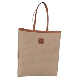 Céline CELINE Macadam Tote Bag PVC Leder Beige Auth 192728
