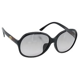 Occhiali da sole GUCCI in plastica marrone scuro oro Auth ep15136A