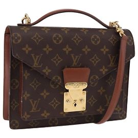 LOUIS VUITTON Borsa Monogram Monceau 26 2way M51187 LV Auth ep15116