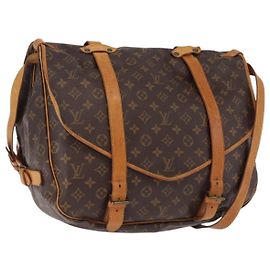 LOUIS VUITTON Borsa a Spalla Monogram Saumur 43 M42252 LV Auth ep14979